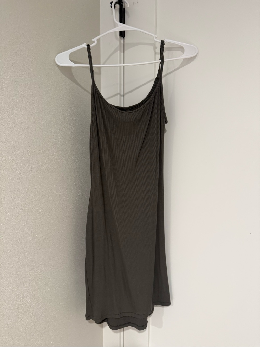 SKIMS Gray Cami with Adjustable Straps